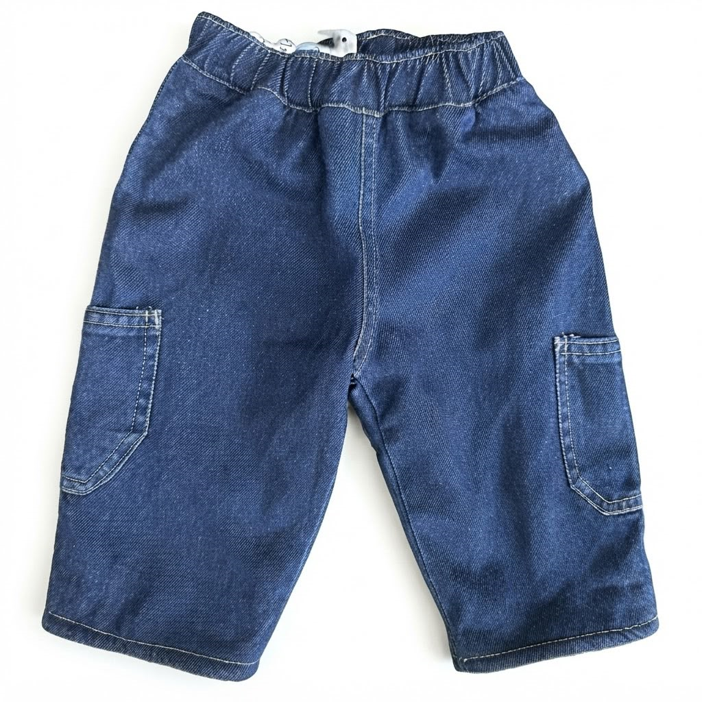 Under the Nile Organic Baby Jeans 6M Double Layer Warm Winter Cuffed Pants - Image 3