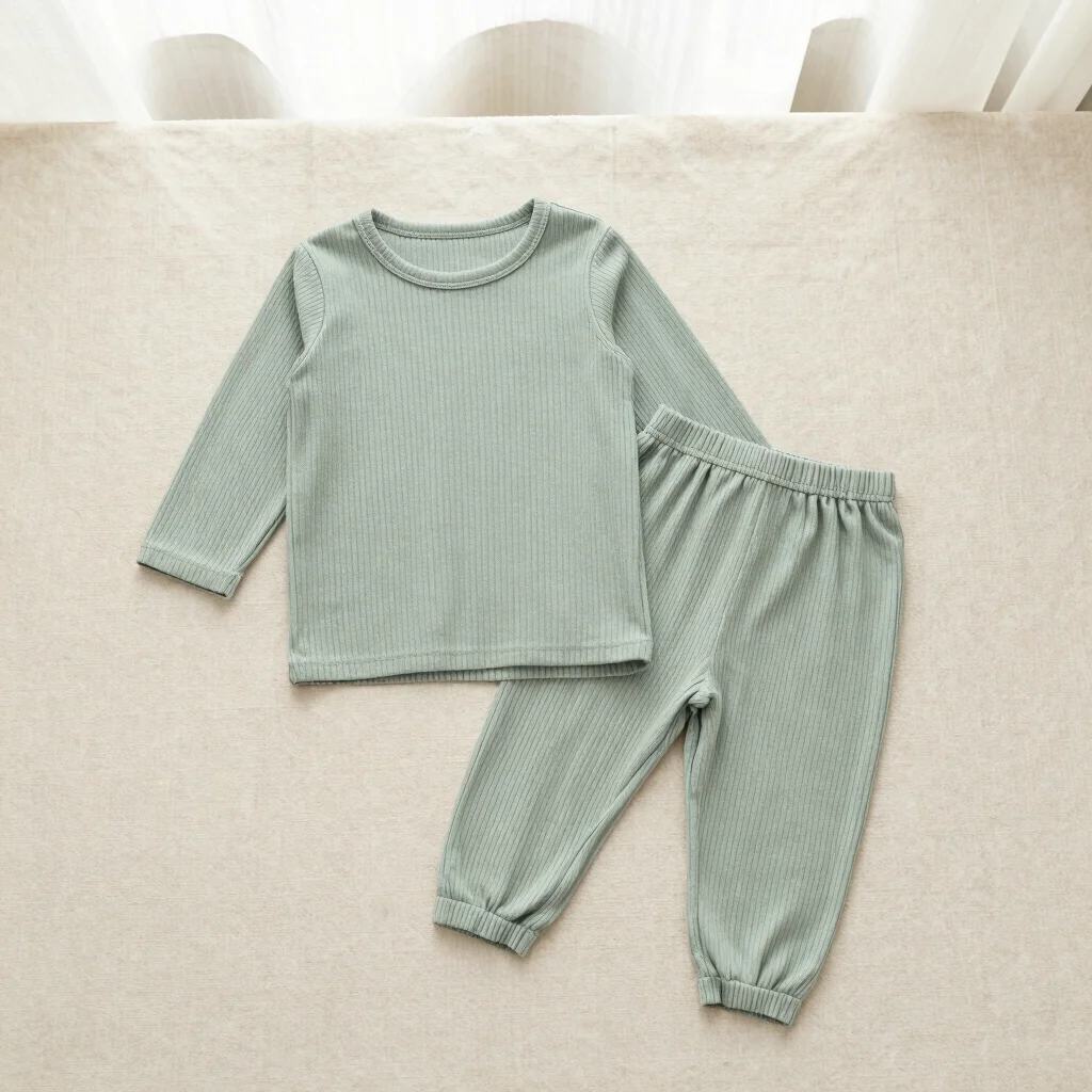 Ribbed Top and Trouser Set